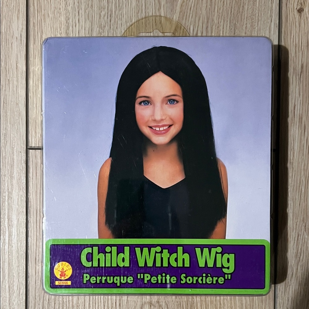 EUC - Rubie's Child Witch Wig - Black